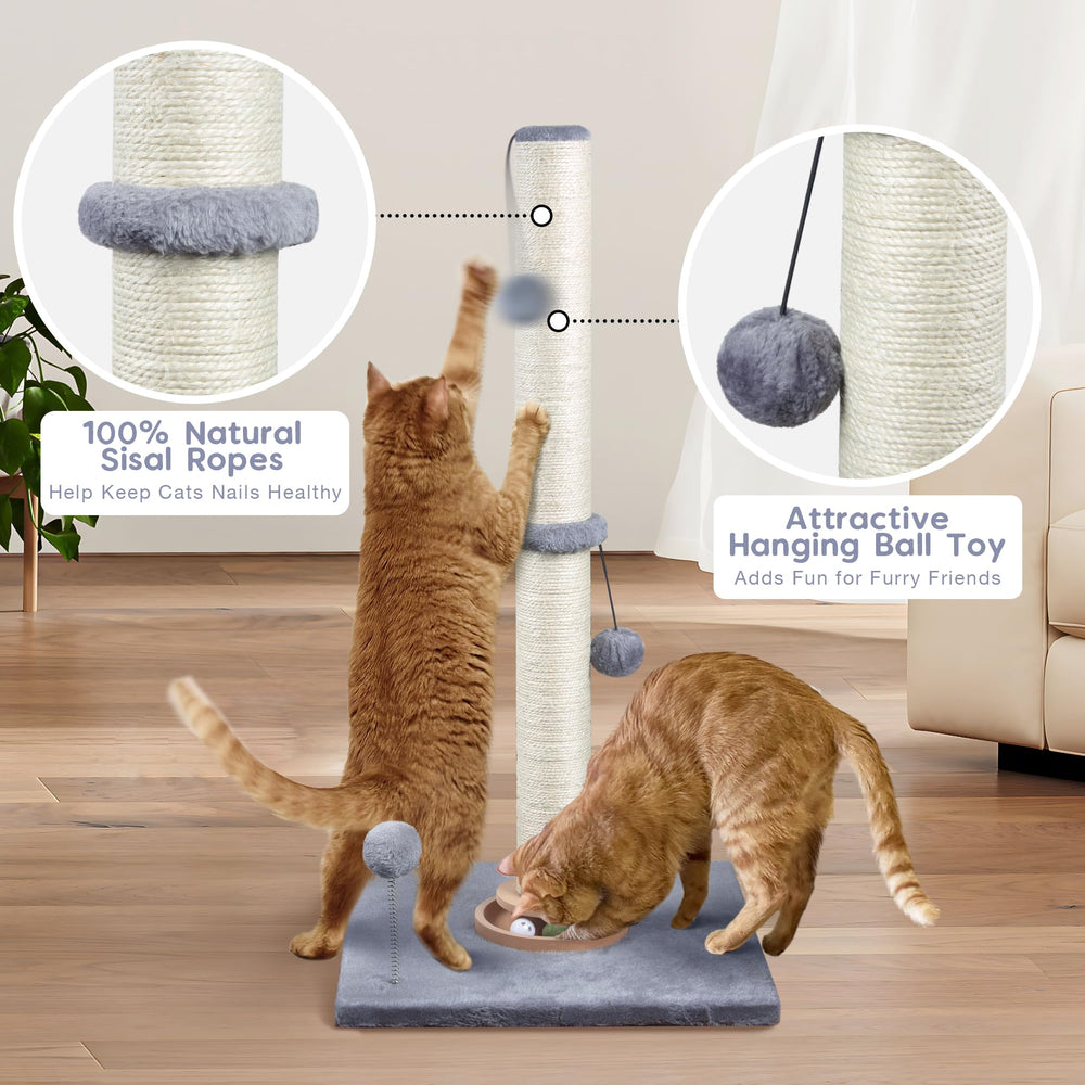 Fantasreen 31in bell ball adds gentle sound to keep curious cats entertained.
