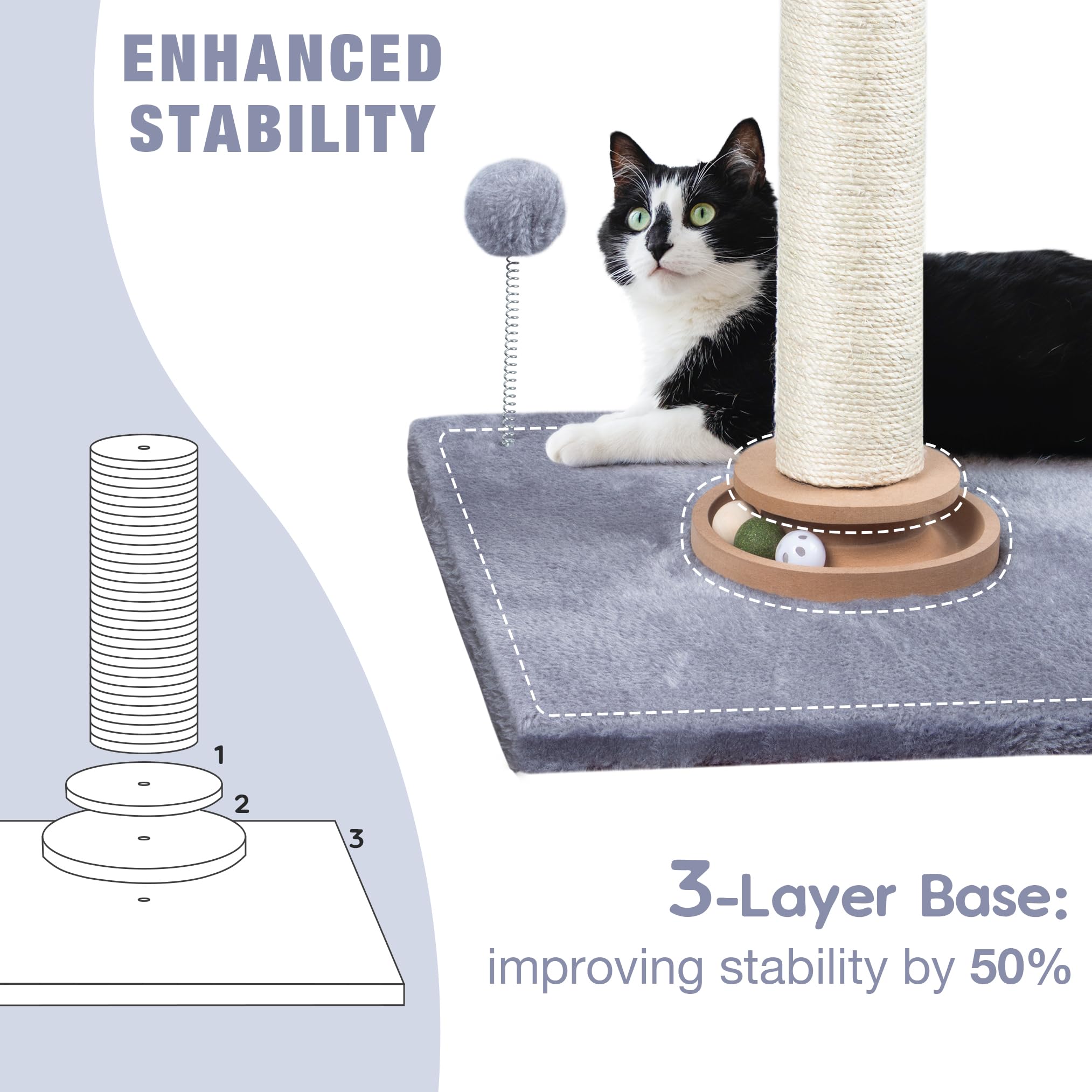Fantasreen 31in catnip ball offers scent-enriched play that may help reduce restlessness.