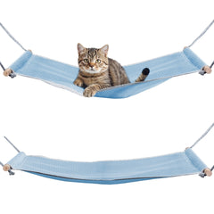 Fantasreen cat hammock wooden rods closeup highlighting sturdy support for comfy naps