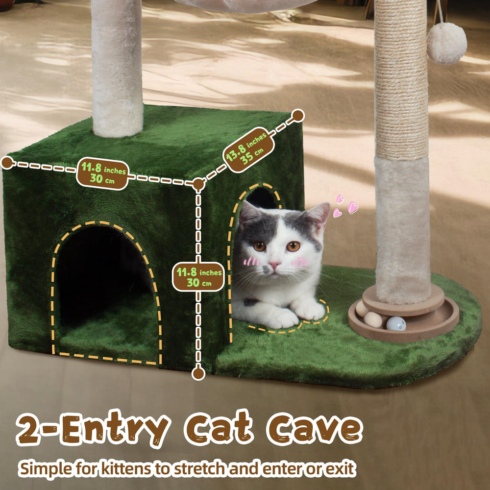 Fantasreen sisal scratching post helps exercise muscles and protect furniture.