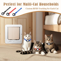 Fantspati smart cat door flap detail shows sturdy opening mechanism