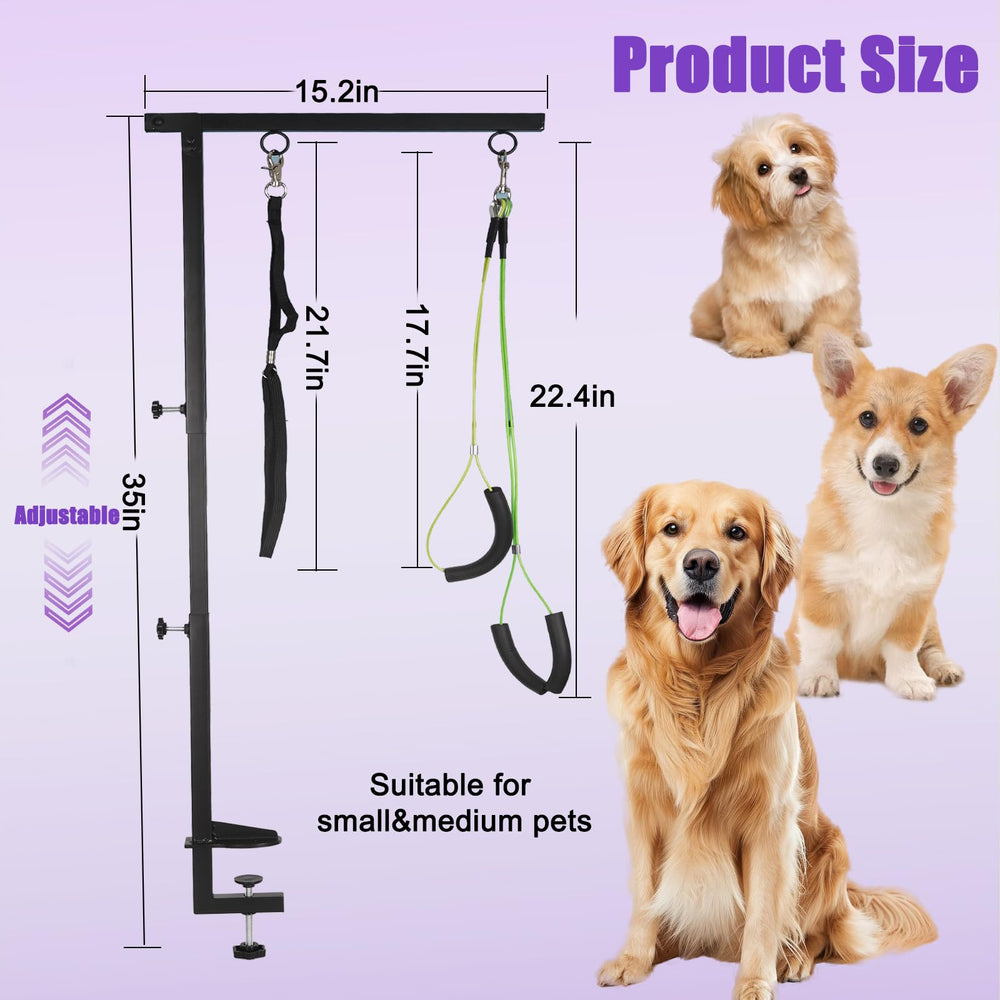 FANXSVL pet noose 21in secures size adjustable restraint for calm grooming