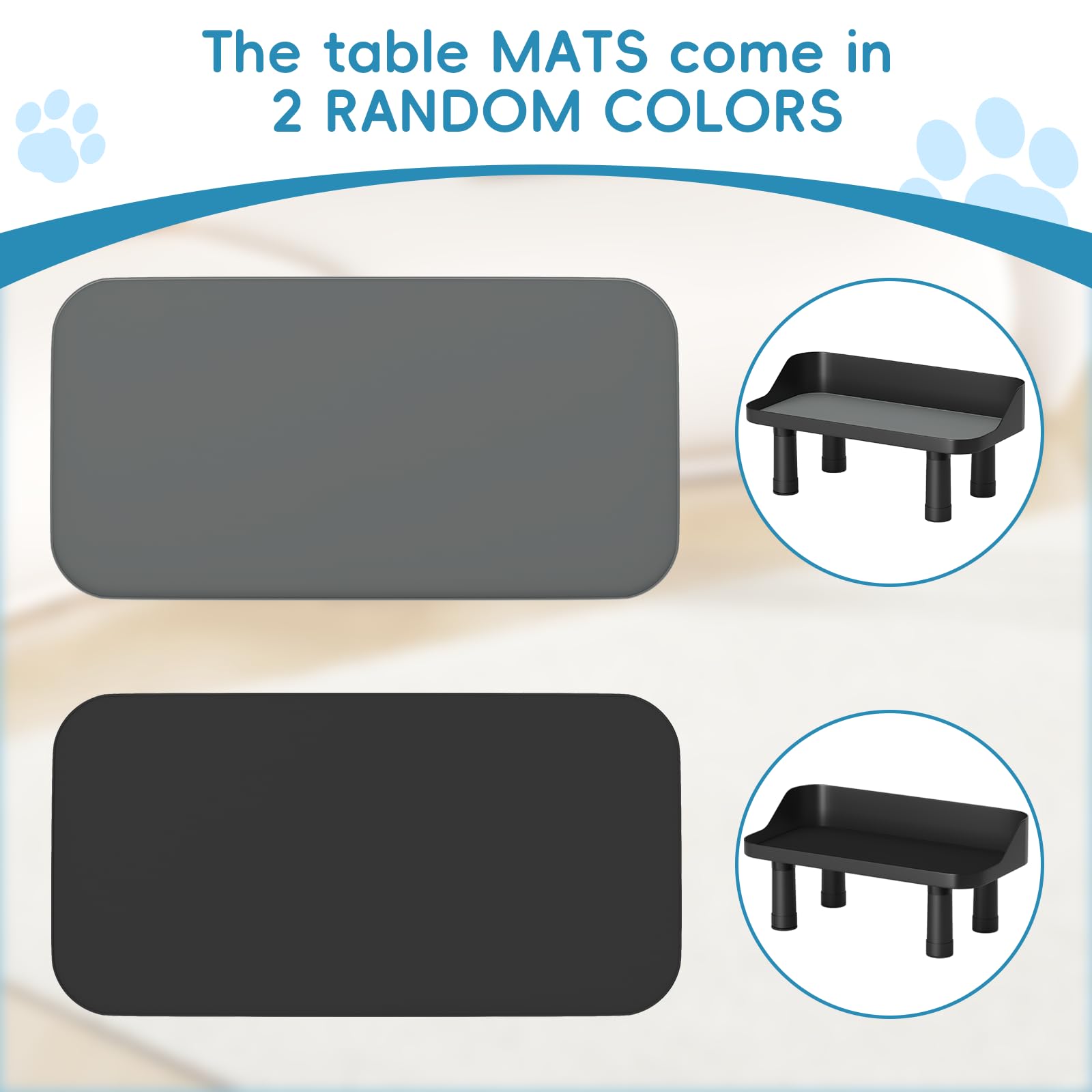 Farafox sixteen-inch-wide-dog-table supports large dogs with comfortable posture.