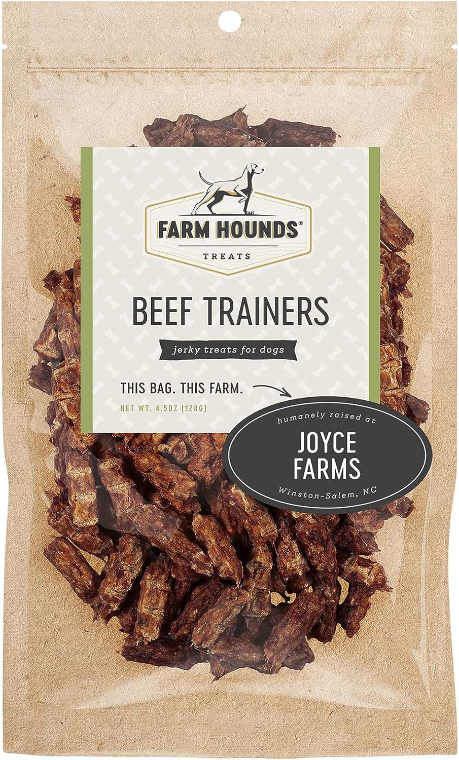 Farm Hounds Beef Trainers easy-break portion ready for quick training sessions.