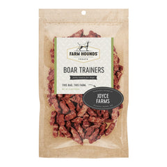 Farm Hounds Boar Trainers pack front, ideal training treats for dogs during workouts.