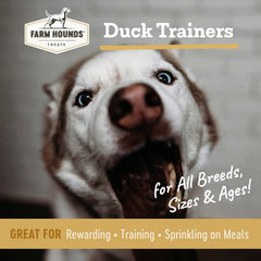 Farm Hounds duck trainers bite-size treats, perfect for training sessions and rewards.
