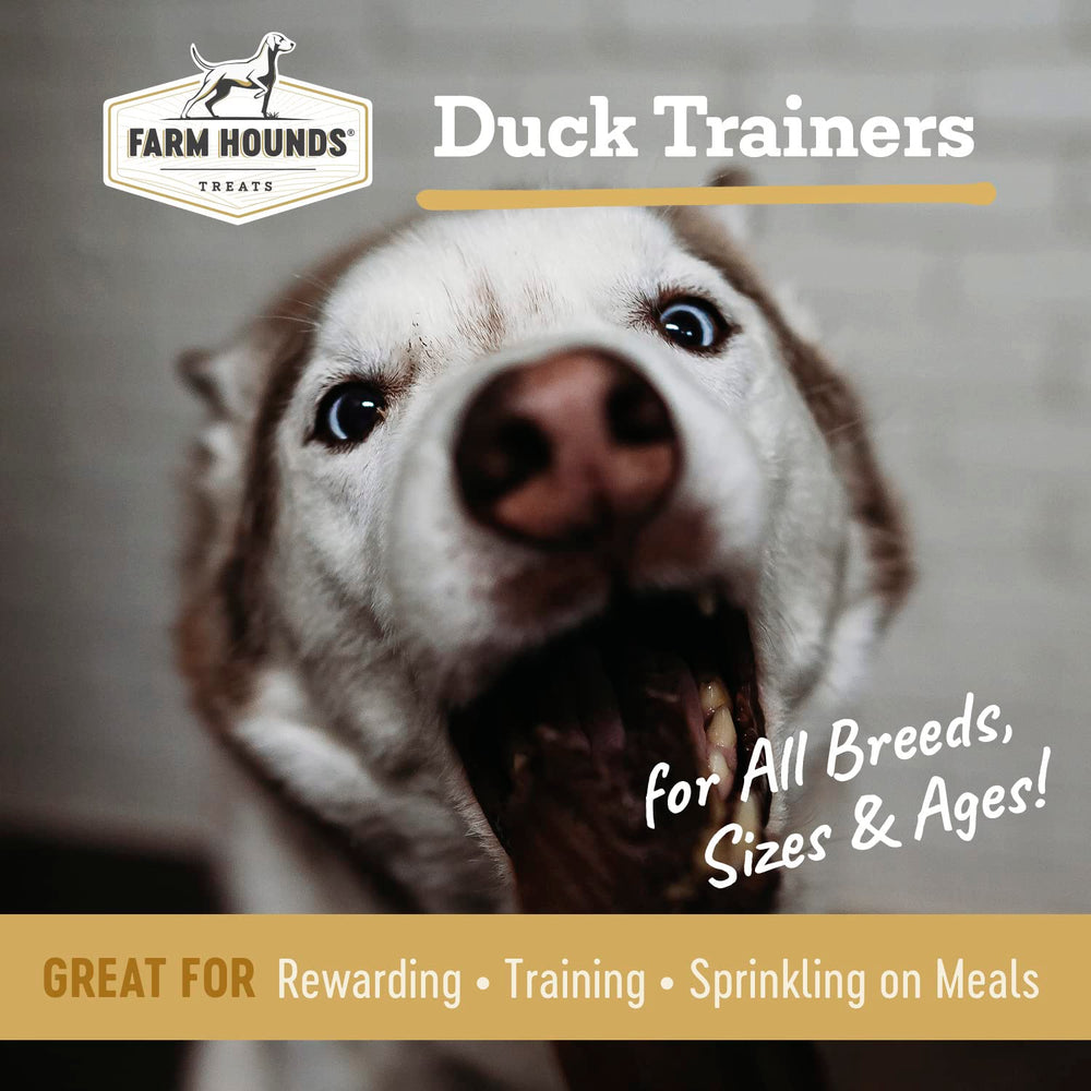 Farm Hounds Duck Trainers ingredient list: natural, no fillers, protein-rich jerky