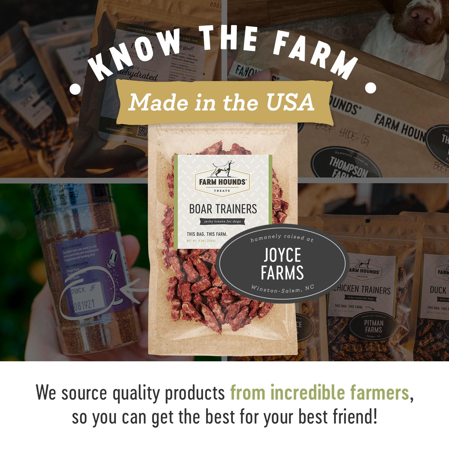 Farm Hounds Easy-break texture image suggests convenient bite-sized rewards.