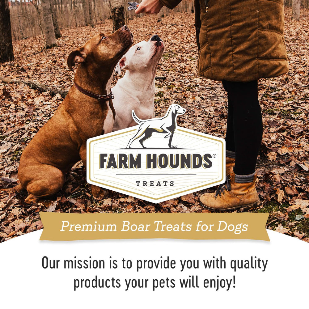 Farm Hounds no-fillers panel communicates clean ingredients for healthy treats.