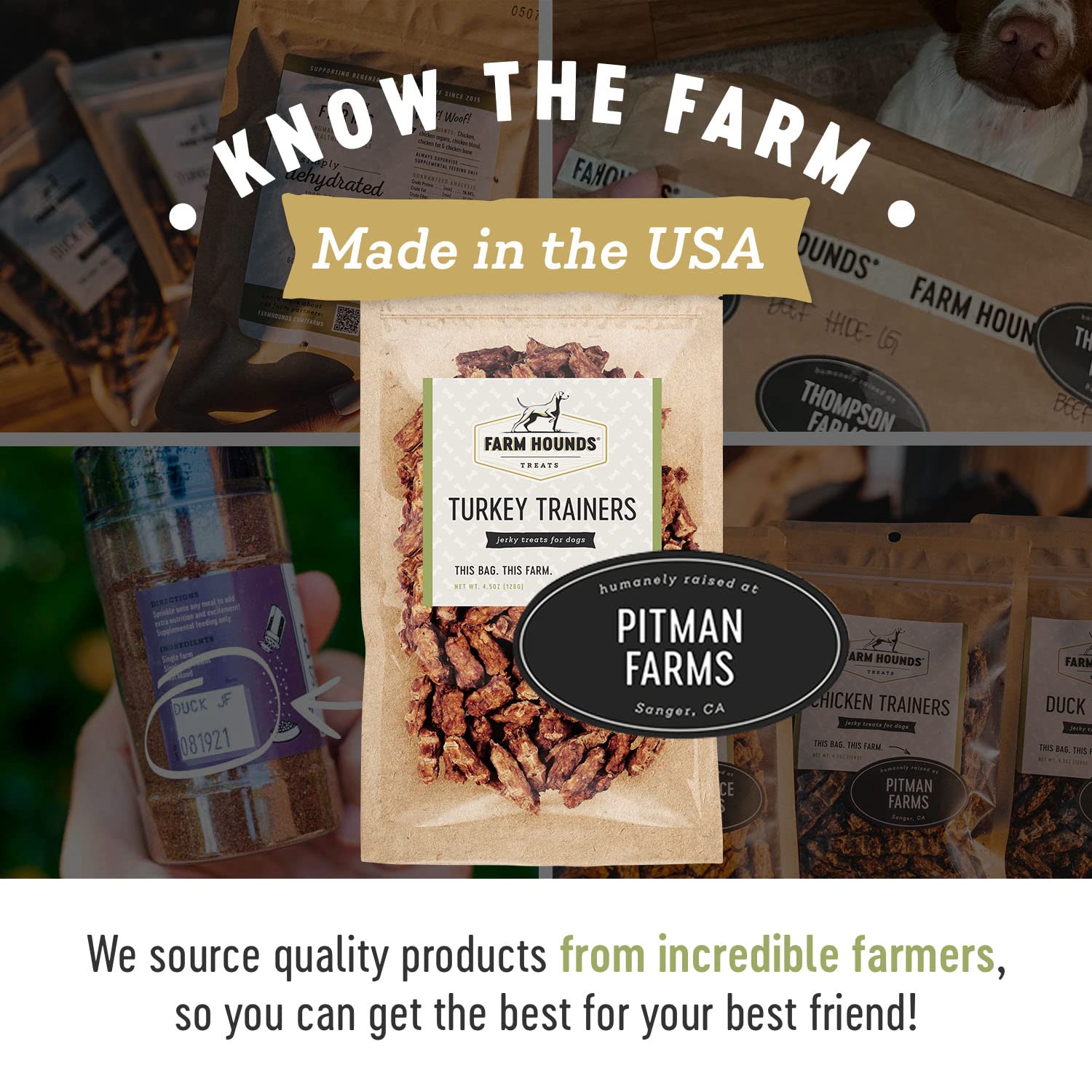 Farm Hounds pasture-raised turkey—premium protein for canine nutrition.