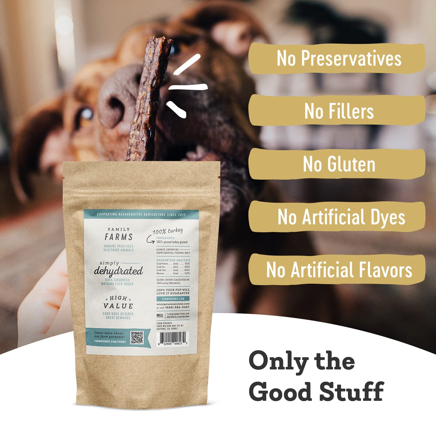 Farm Hounds turkey gizzards USA-sourced, farm-to-bowl transparency you can trust.