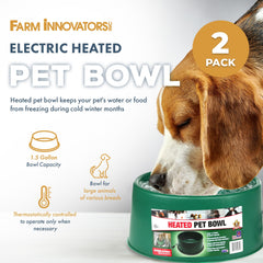 Farm Innovators P-60 thermostatic control automatically warms water as needed.