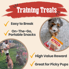 Farm To Pet chicken-treats-dog-training-single-ingredient provides real protein for rewards.
