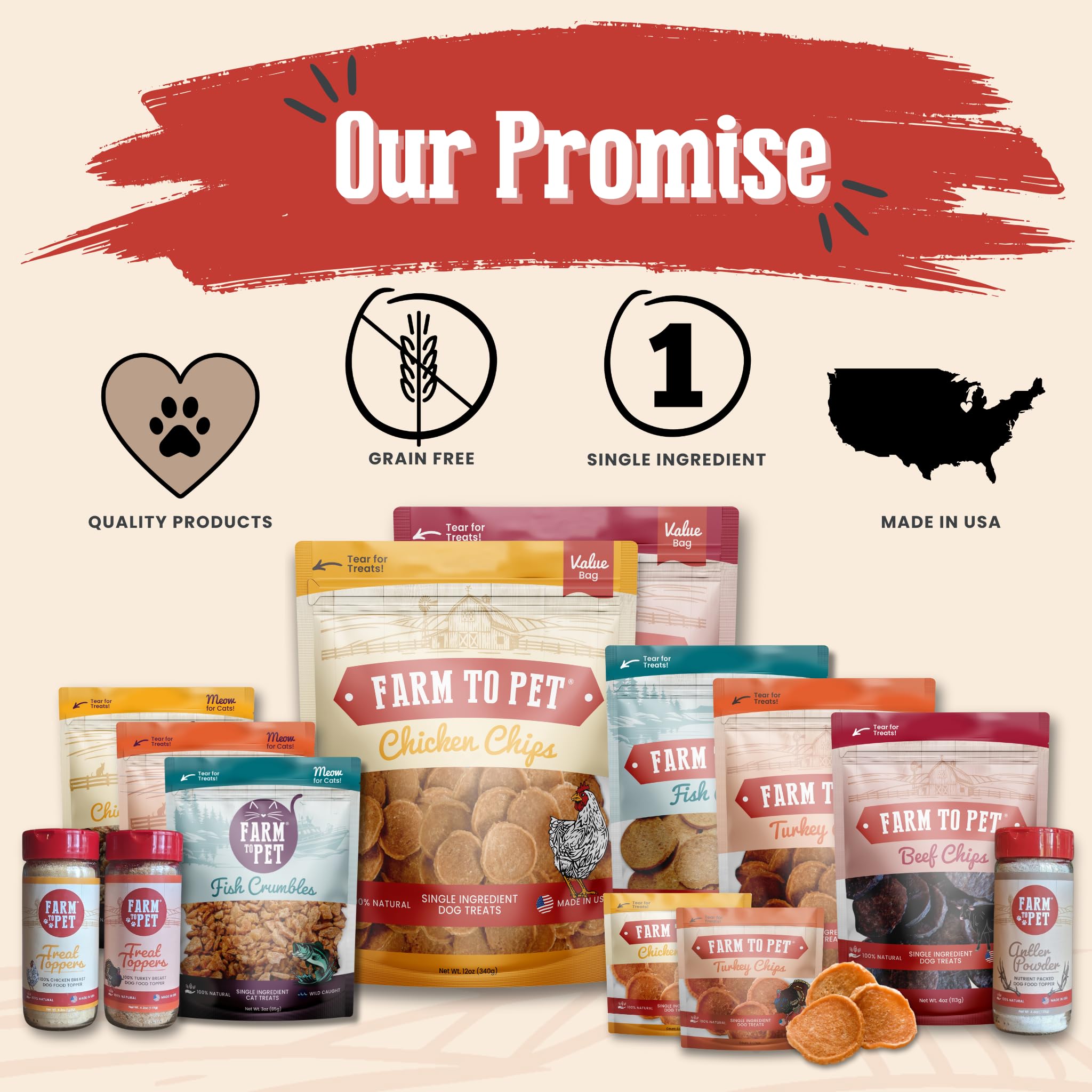 Farm To Pet puppy-training-treats-crunchy-snacks shows low-calorie bites for puppies.