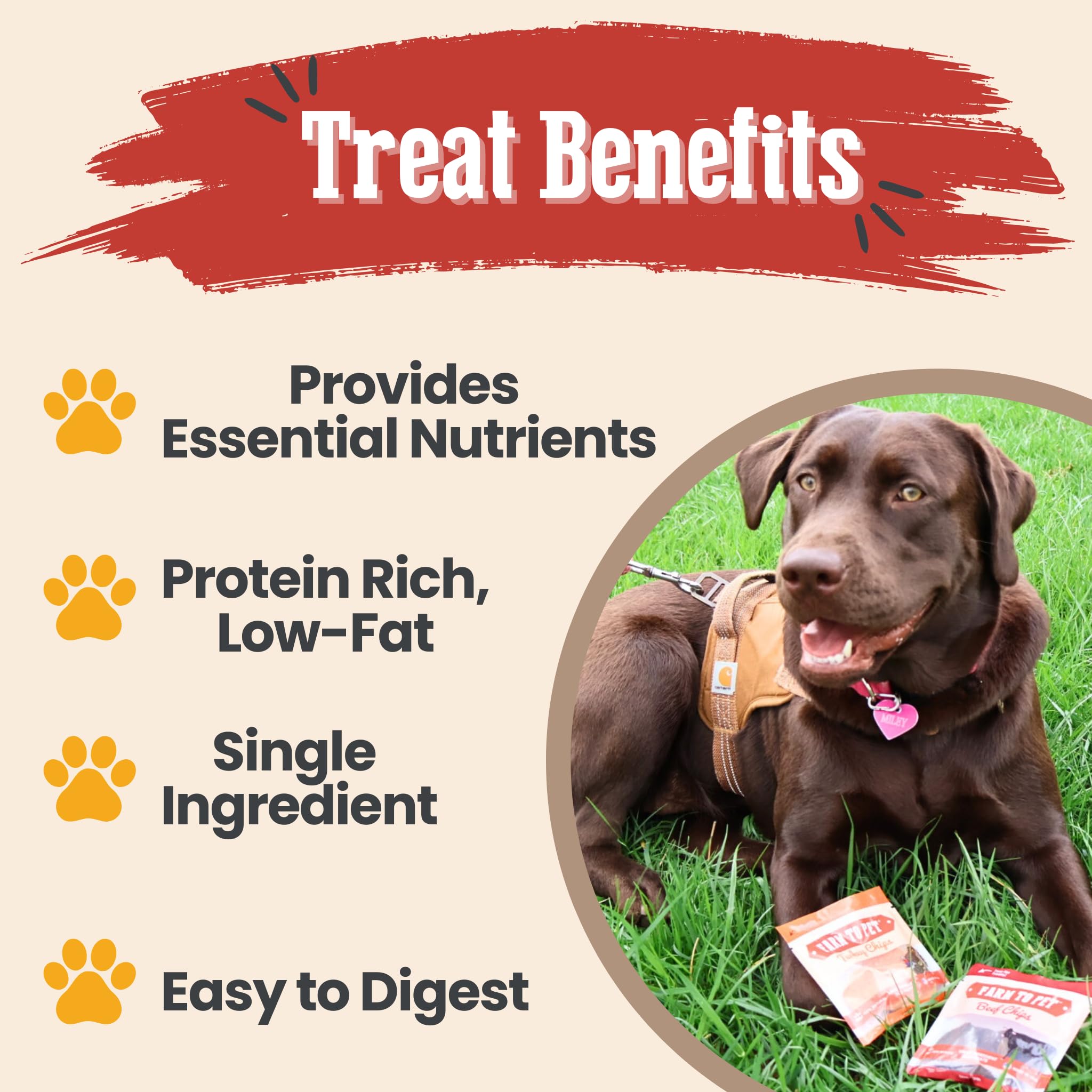 Farm To Pet turkey-treats-dog-training-single-ingredient offers varied protein options.