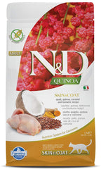 Farmina Skin & Coat Quail kibble in a bowl for a healthy coat