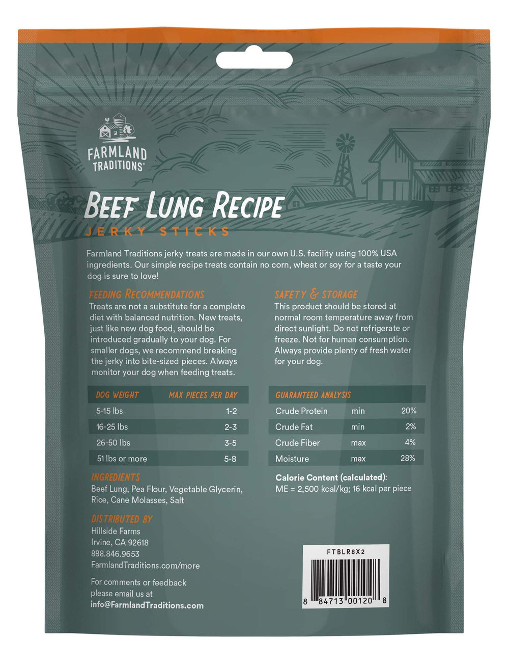 Farmland Traditions Beef Lung Jerky pack6 emphasizes bulk value for busy households.
