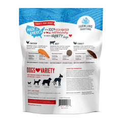 Farmland Traditions dog jerky chicken slices handy for quick treats
