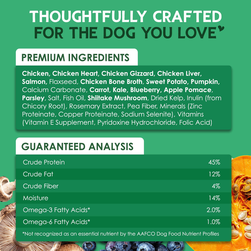 Farmland Traditions The Good List bone broth swirl image emphasizes digestive-support ingredients