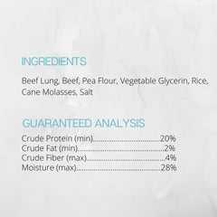 Farmland Traditions soft-chewy-jerky close-up conveys texture for young and senior dogs.