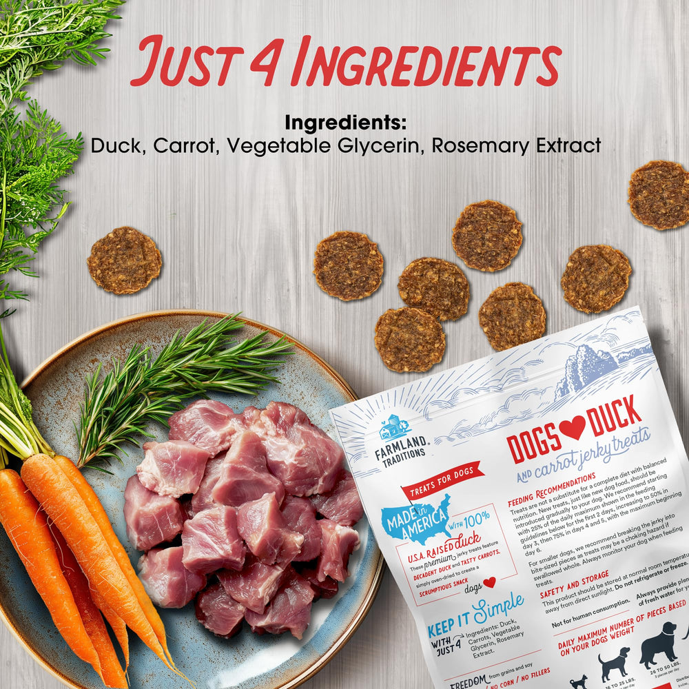 Farmland Traditions usa-sourced-duck highlight USA-sourced ingredients.
