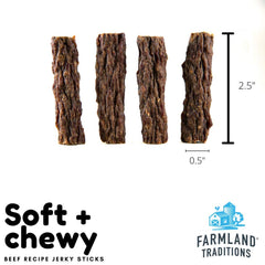 Farmland Traditions wheat-free dog treats highlight USA-made quality and sensitivities-friendly nutrition.