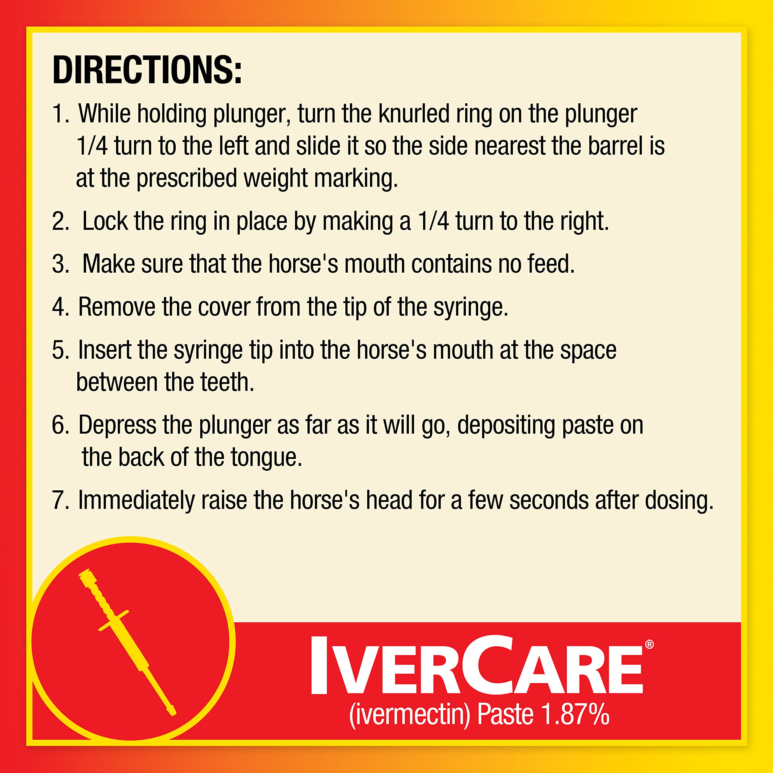 Farnam IverCare flavored paste image signals user-friendly administration.