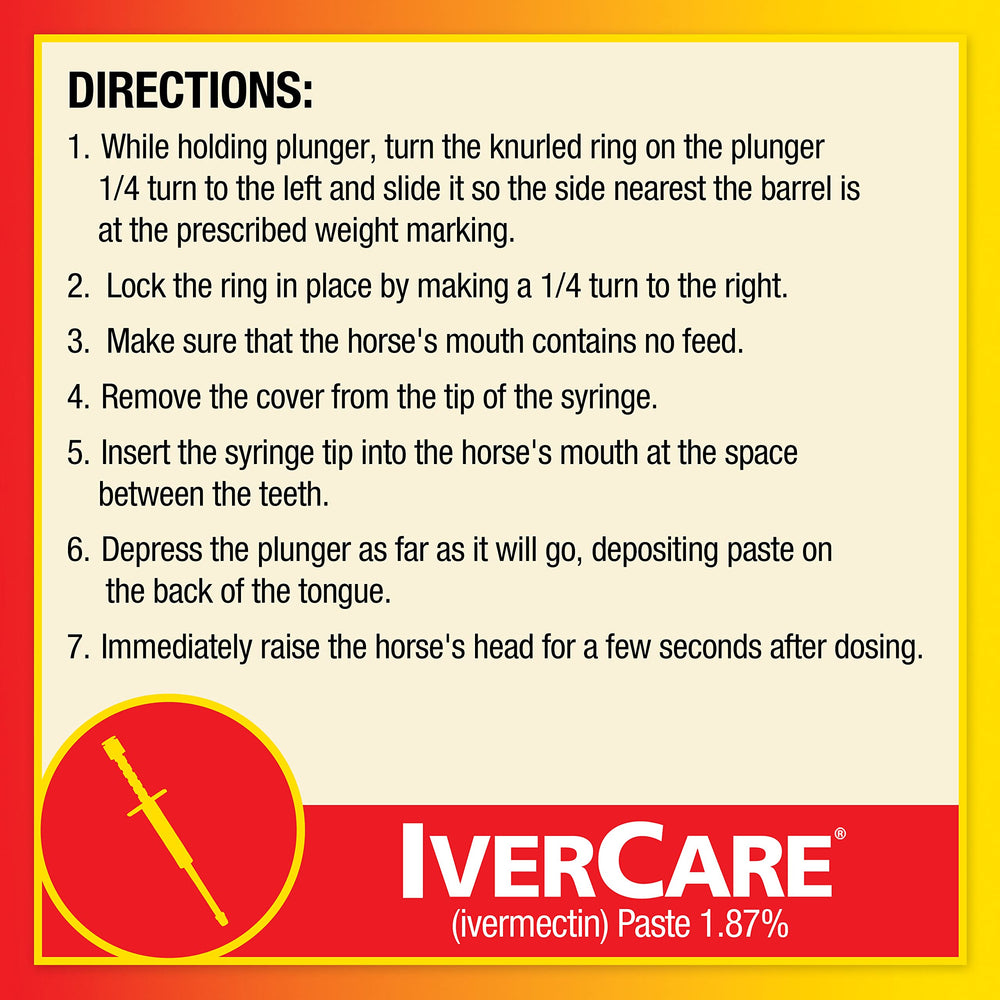 Farnam IverCare flavored paste image signals user-friendly administration.