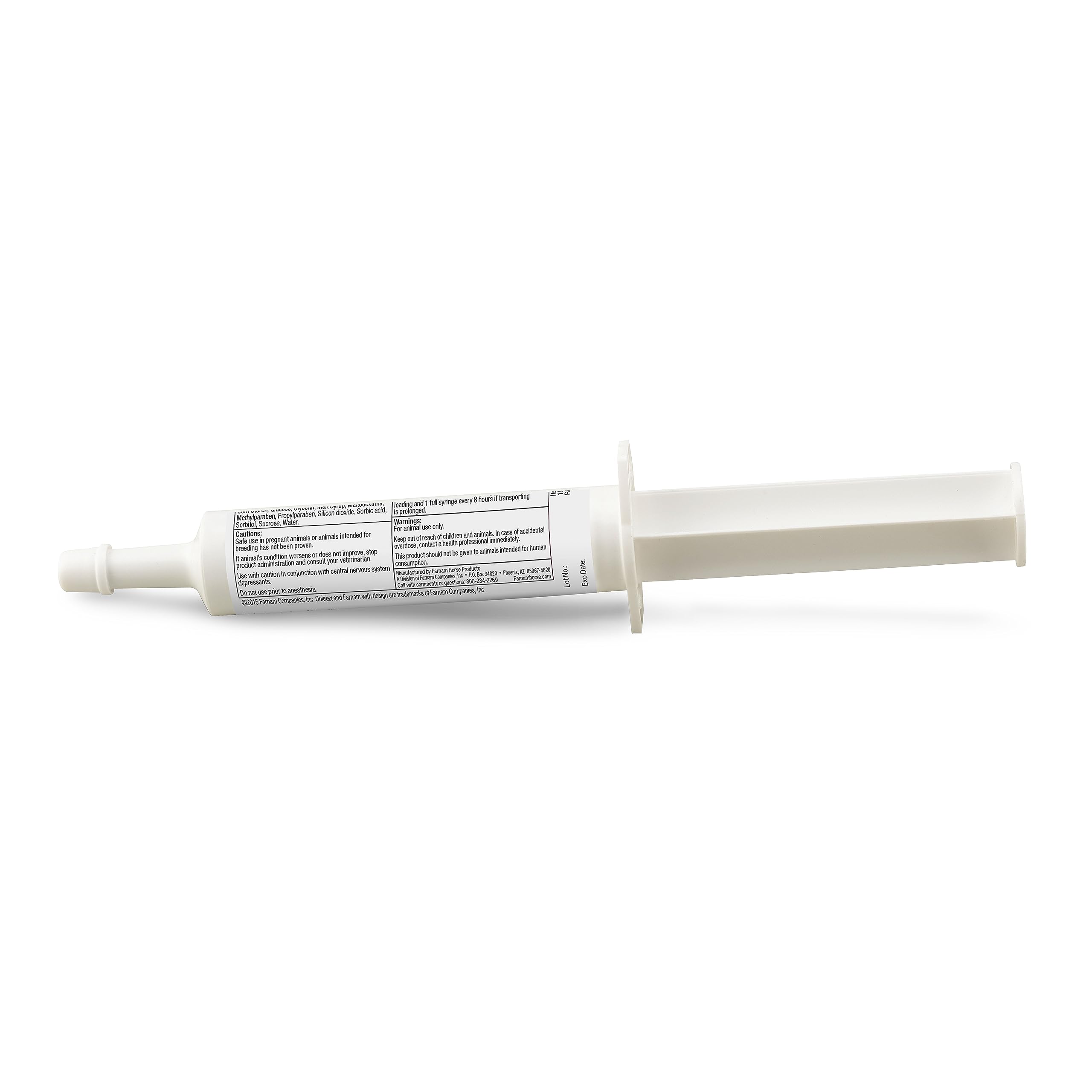 Farnam Quietex II use during vet or farrier visits for calmer handling and cooperation