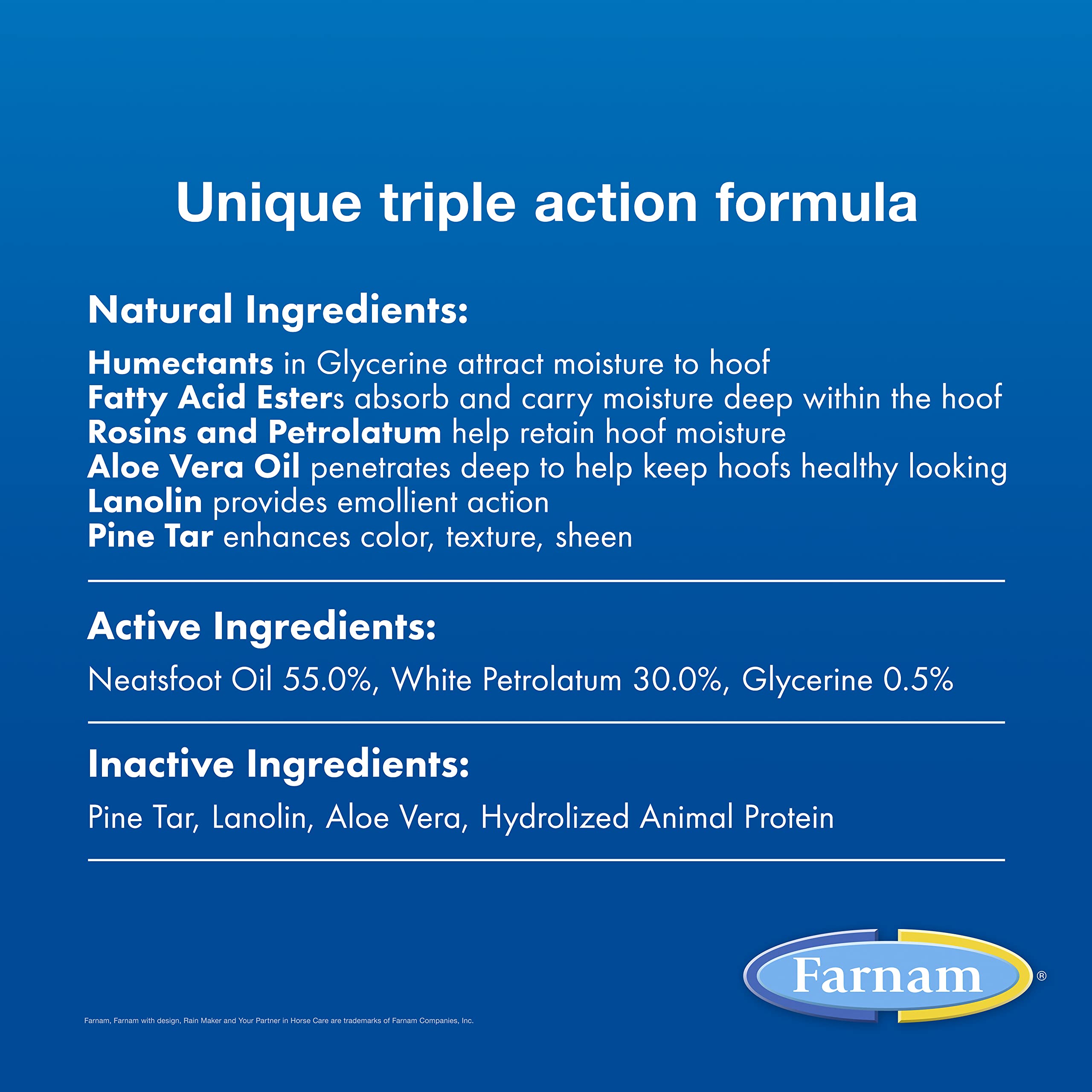 Farnam Rain Maker penetrates deep to soften texture and improve flexibility