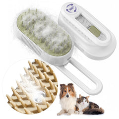 Farocup 4-in-1 steam brush deshedding in action for dogs and cats.