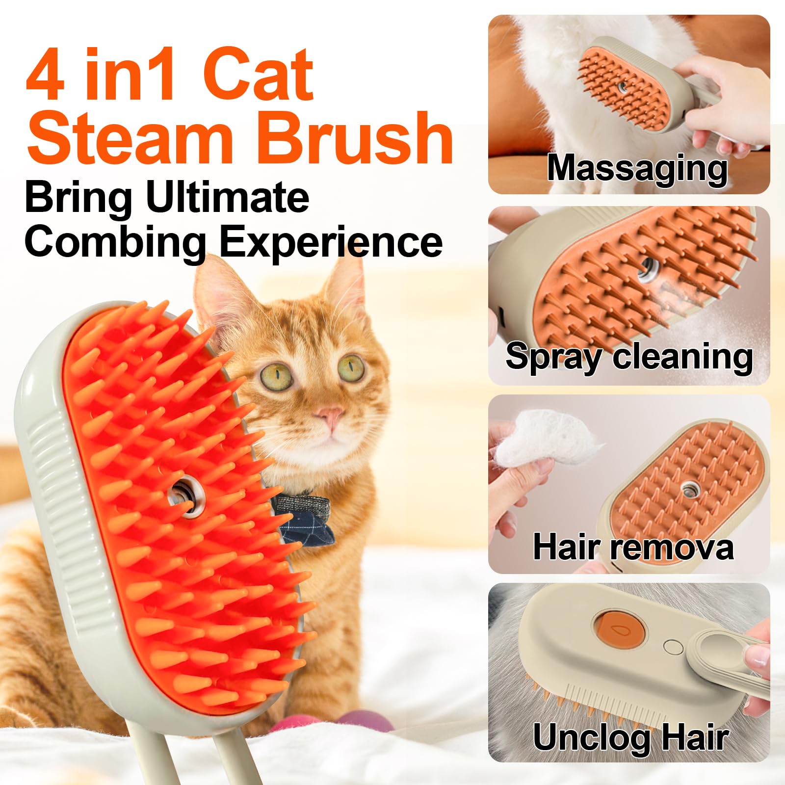 Farocup deshedding brush attachment closeup with fine-tooth option