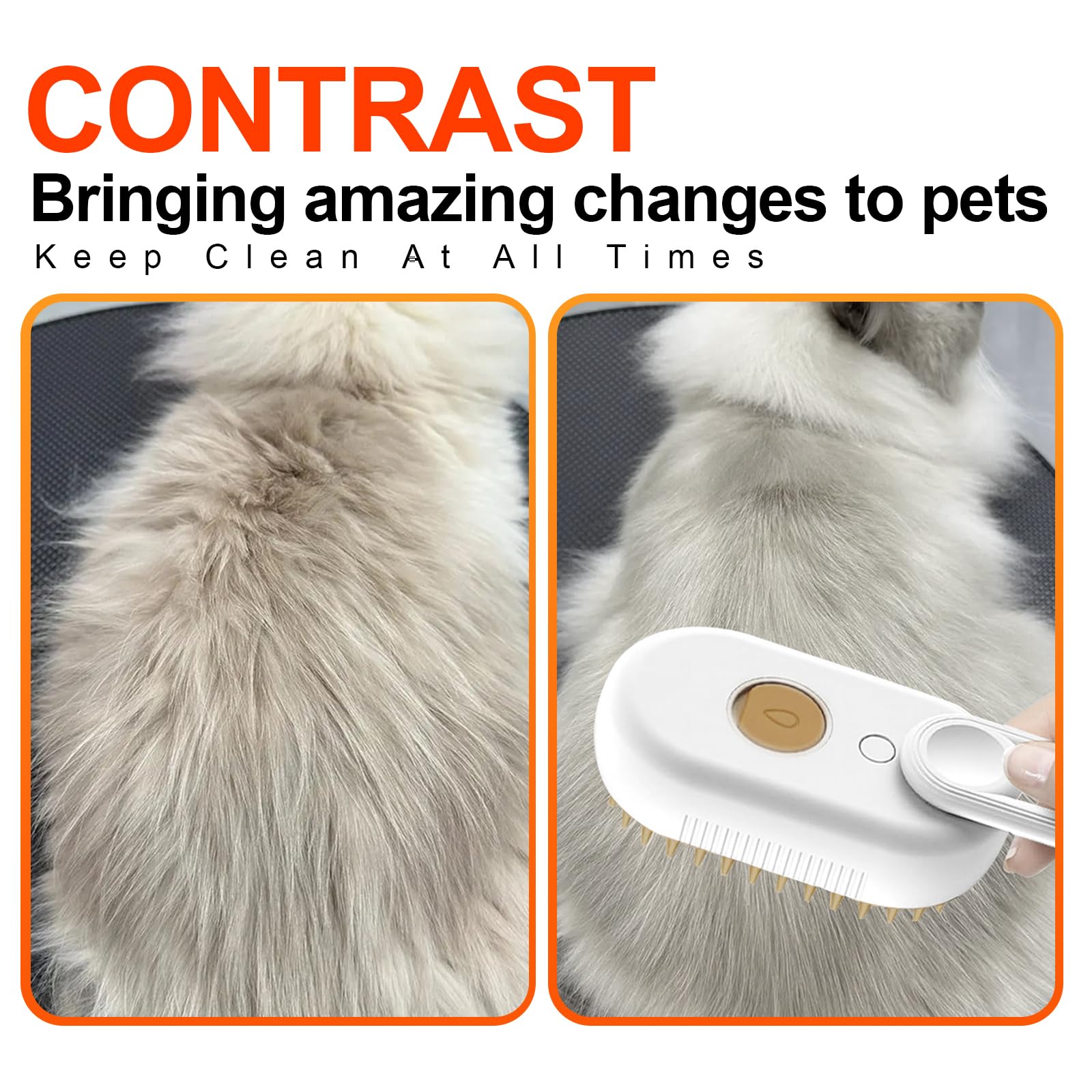 Farocup self-cleaning brush heads enable hygienic grooming with quick head swap.