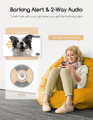 Faroro dog camera 1080p night view delivers clear low-light imagery.