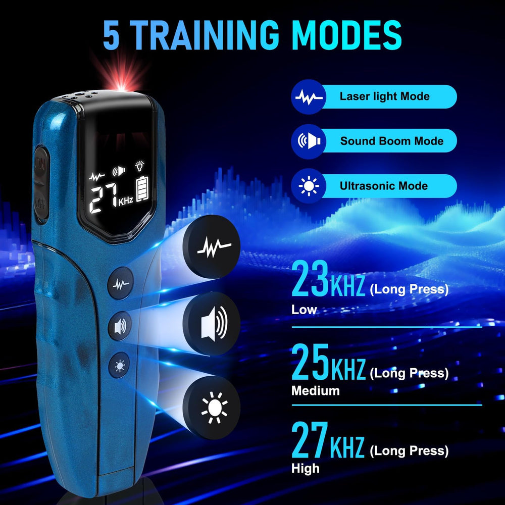 FASHILEAD dog bark deterrent 3-modes interface enables quick training adjustments.