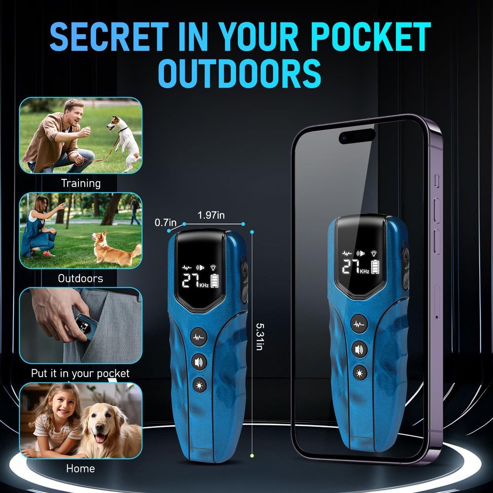 FASHILEAD bark deterrent LCD display for easy mode control.