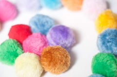 Fashion's Talk furry rattle ball closeup highlights soft plush texture for cozy kitty play.
