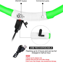 Fashion&cool Dog Collar with three modes for flexible night walking.