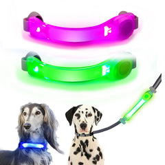 Fashionandcool LED dog light attaches to collar for nighttime visibility.