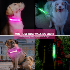 Fashionandcool two-pack safety lights enhance evening visibility for dogs.