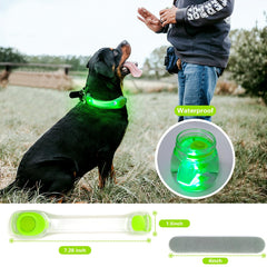 Fashionandcool waterproof pet light strip keeps your dog visible in wet conditions.