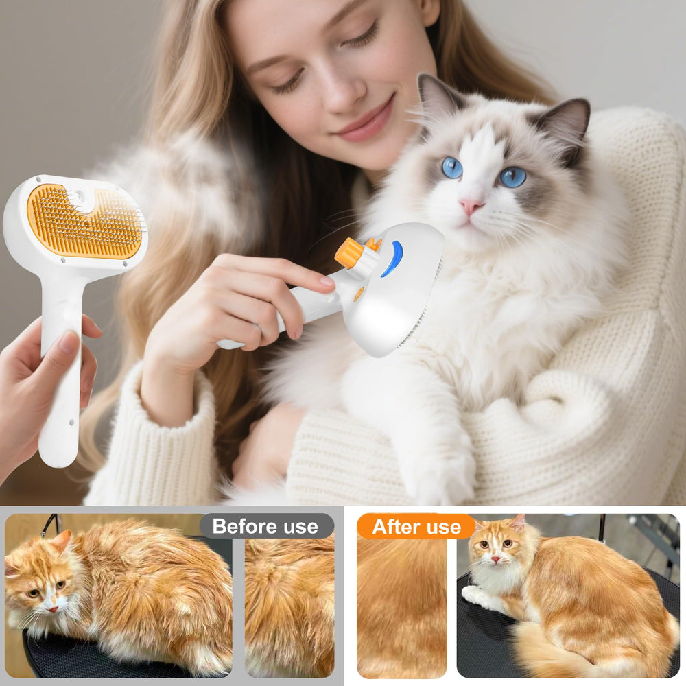 Fashionari Spritz Defur Comb with waterless shampoo included for coat care