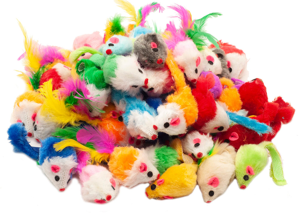 Fashion's Talk rattle-detail-mice with sand-filled body offering audible cues during play.