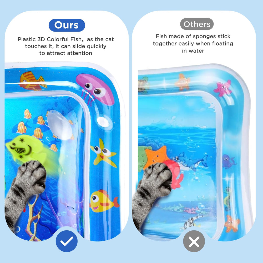 FATBEE cat water mat scratch-proof design reduces wear during play