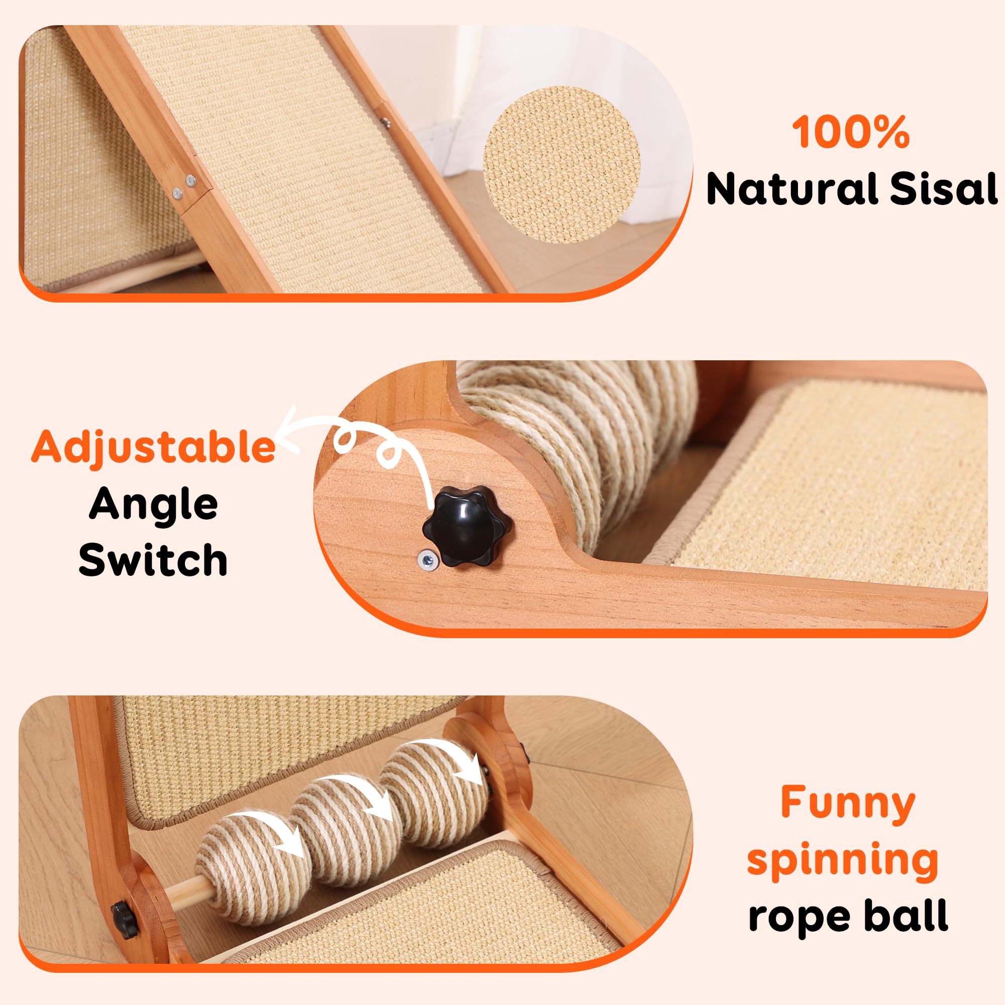 FathiSooc transformable cat scratcher interactive tunnel for curious exploration.