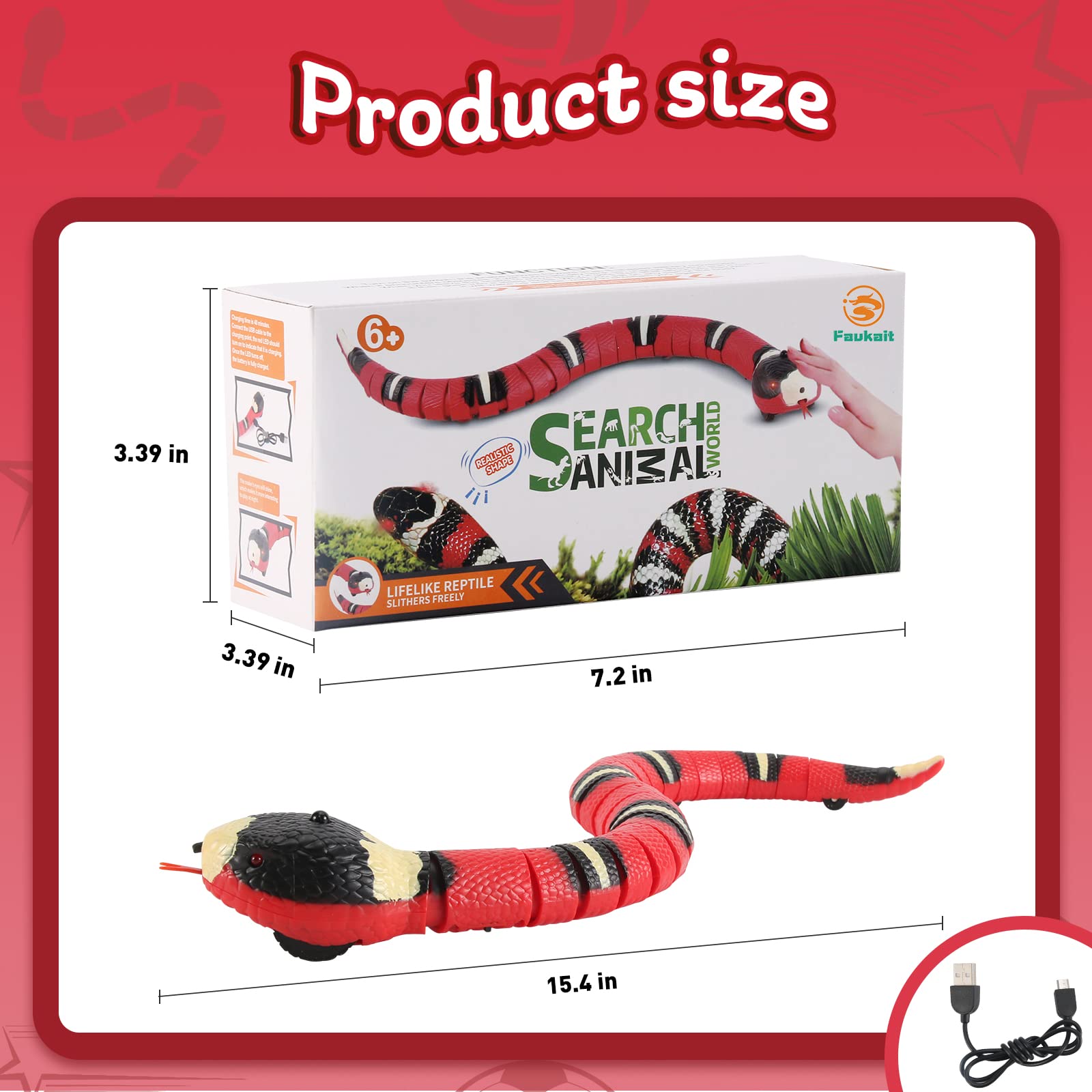FauKait smart-sensing-snake playtime teaser showcases interactive fun for pets.