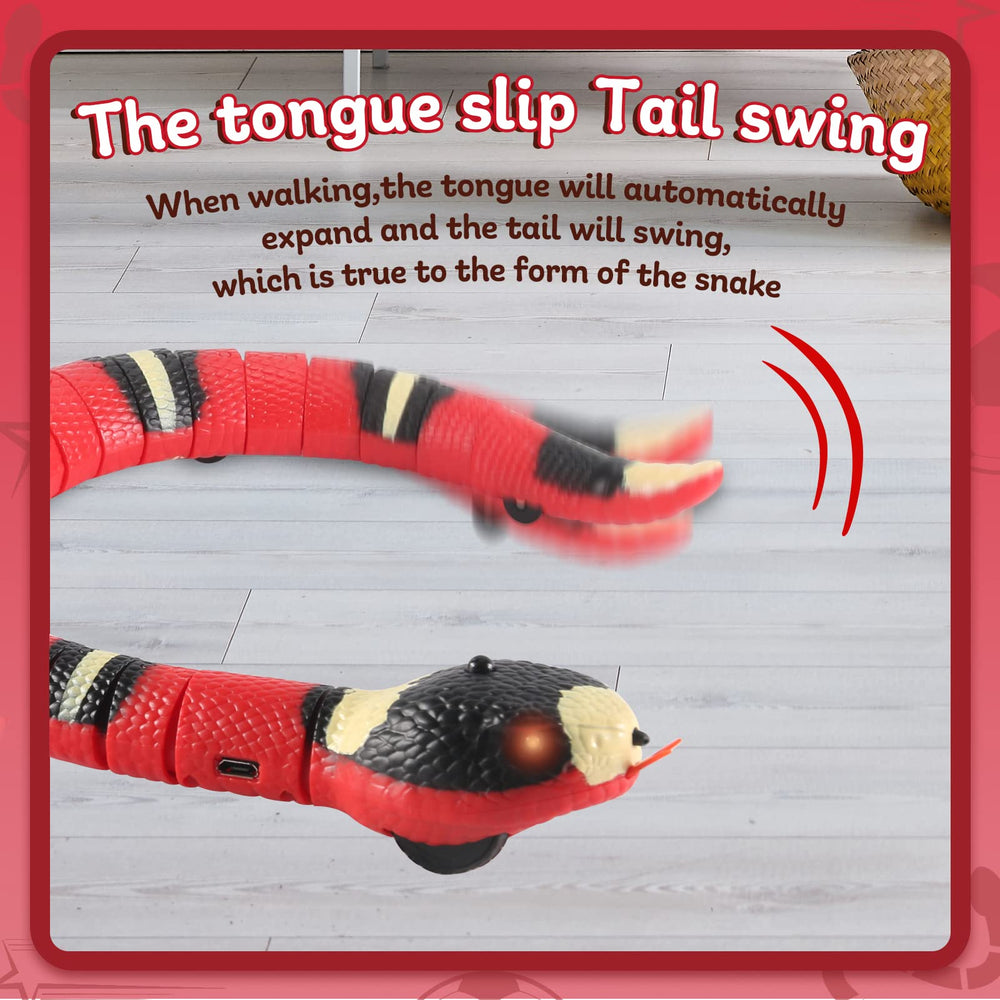 FauKait smart-sensing-snake USB charging indicator shows ready-to-play status.
