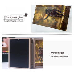 Favonuovy 5x7 memorial frame with clear glass front beautifully showcases memories.