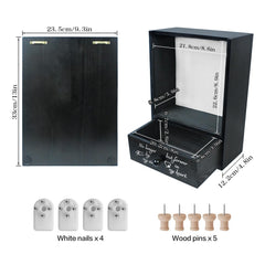 Favonuovy pet memorial shadow box wall-mount design provides easy display with included hardware.