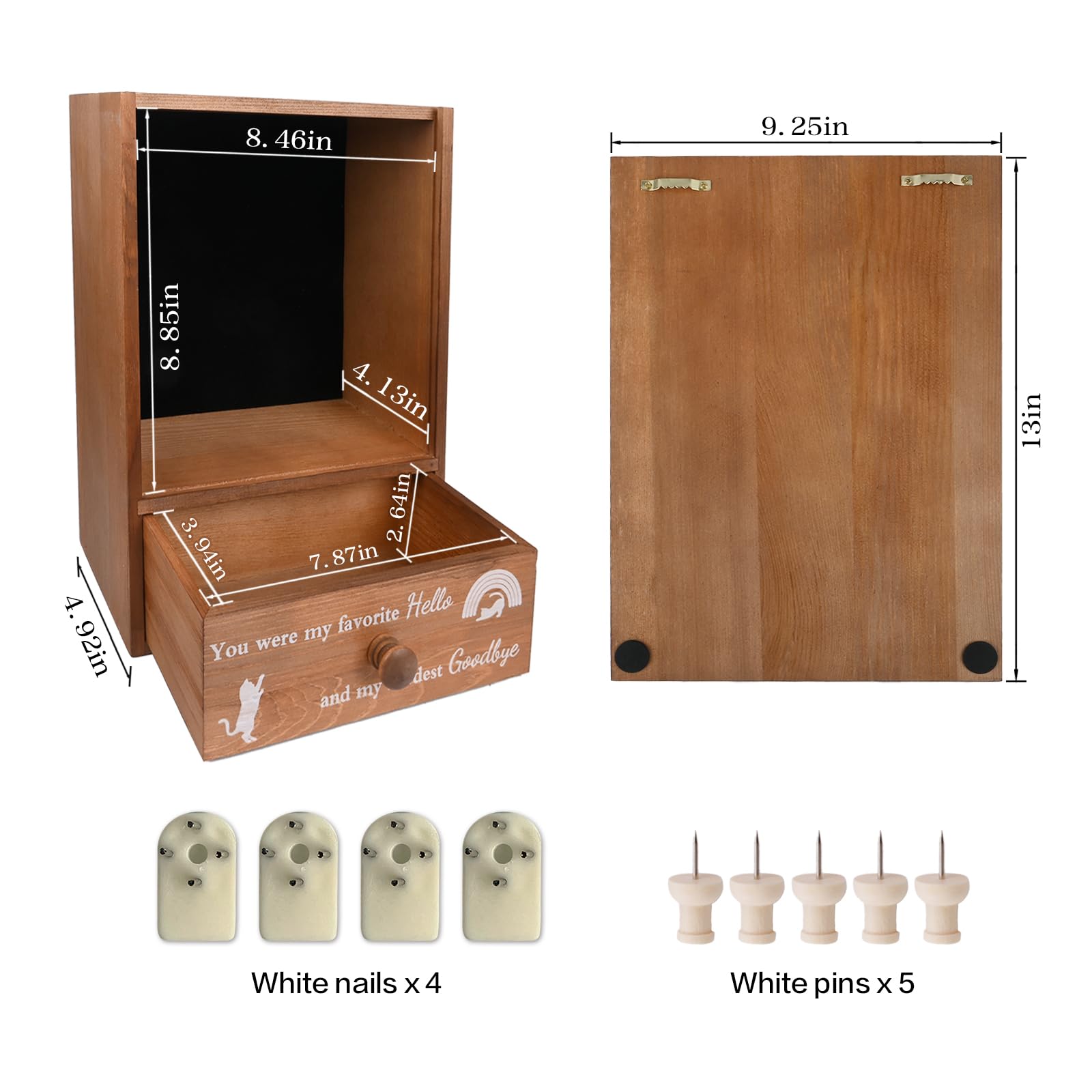 Favonuovy shadow box wall-mount hardware enables easy hanging in any room